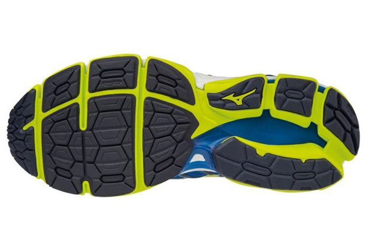 Shop ミズノ ウェーブホライゾン2 ブルーブラックイエロー J1GC182640