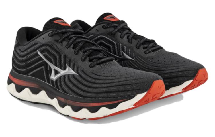 Lookbook Mizuno Wave Horizon 6 'Hitam Kelabu Merah' J1GC222612