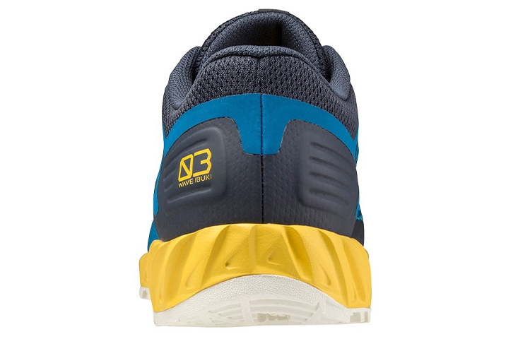 Shop 美津濃 Wave Ibuki 3 耐磨透氣 低筒 越野跑鞋 藍黃