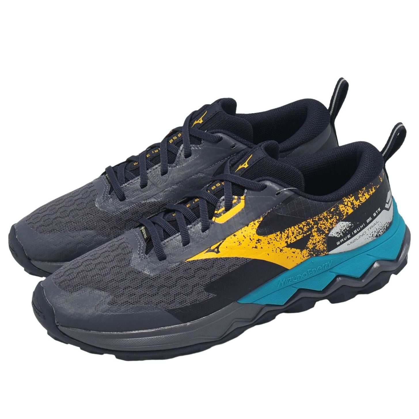 Mizuno Wave Ibuki 5 GORE-TEX 'Odyssey Grey Citrus Baritone Blue' 圖 3