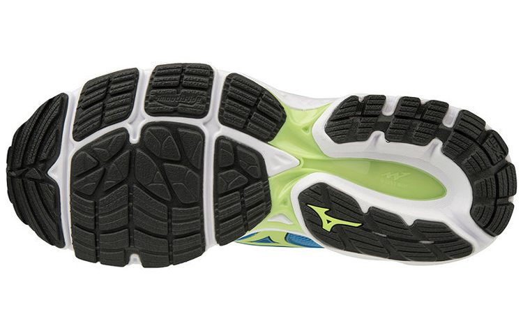 Shop Mizuno Wave Inspire 15 防滑耐磨 低筒 跑步鞋 藍黑綠