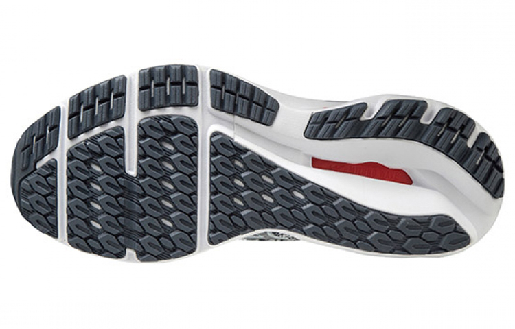 Lookbook 美津浓 Wave Inspire 17 透氣防滑耐磨 低幫跑步鞋 灰紅