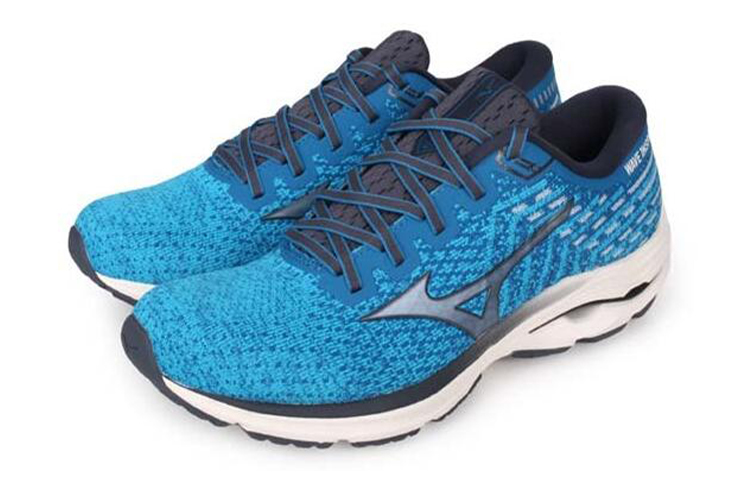 Lookbook Mizuno Wave Inspire 17 Waveknit Super Wide 'Buke Navy' Sepatu Olahraga J1GC212230