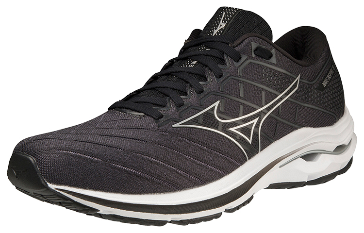 Lookbook Mizuno Wave Inspire 18 4E Breit ''Schwarz Silber'' J1GC224504