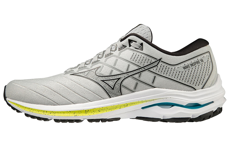 Mizuno Wave Inspire 18 'Light Gray Black Yellow' J1GC224409