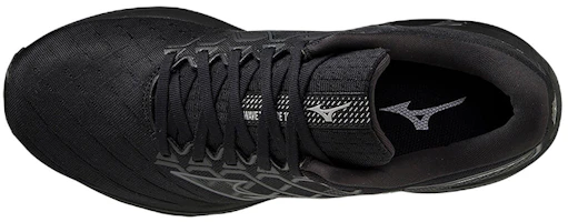 Shop Mizuno Wave Inspire 18 耐磨低筒跑步鞋 黑