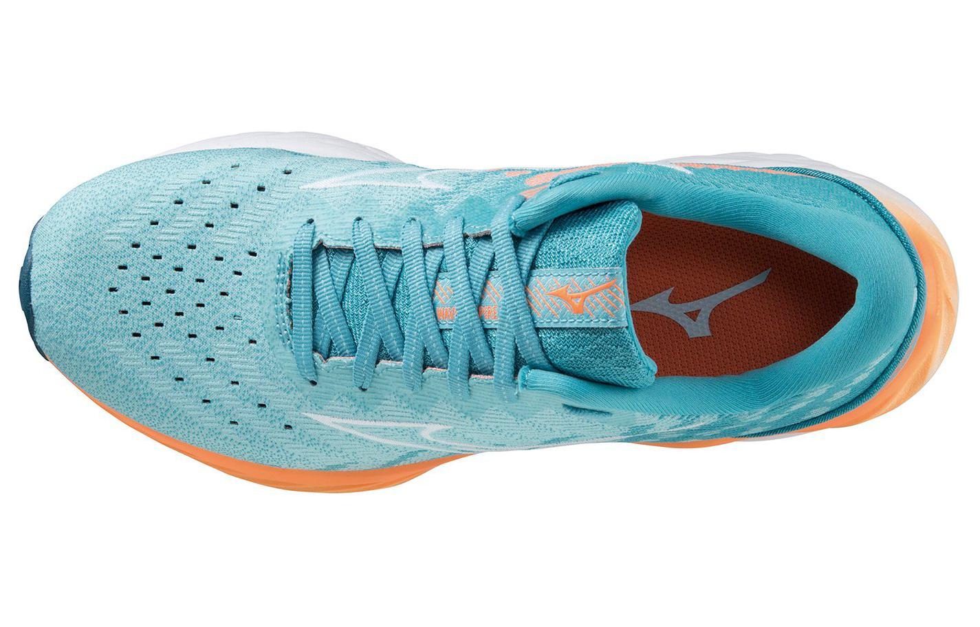Shop Mizuno Wave Inspire 19 4E Wide ''Aqua Oranje''. J1GD232921