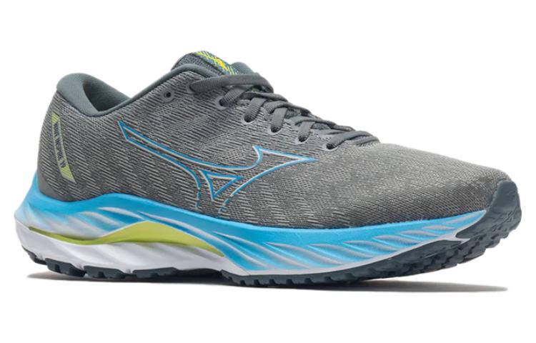 Lookbook Mizuno Wave Inspire 19 ''Gris Fantôme Bleu Jet''. 411395-9DJB