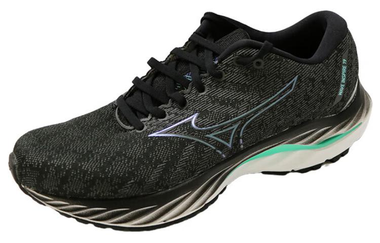 Order Mizuno Wave Inspire 19 防滑耐磨輕巧 低筒 跑步鞋 男款 黑