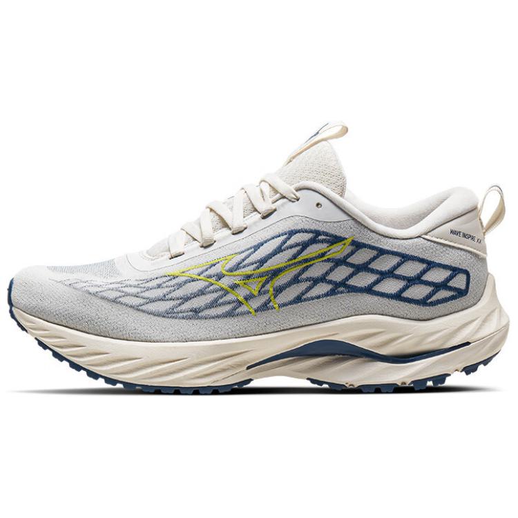 Mizuno Wave Inspire 20 Low-Top Running Shoes White/Blue Comfortable & Supportive J1GC241354