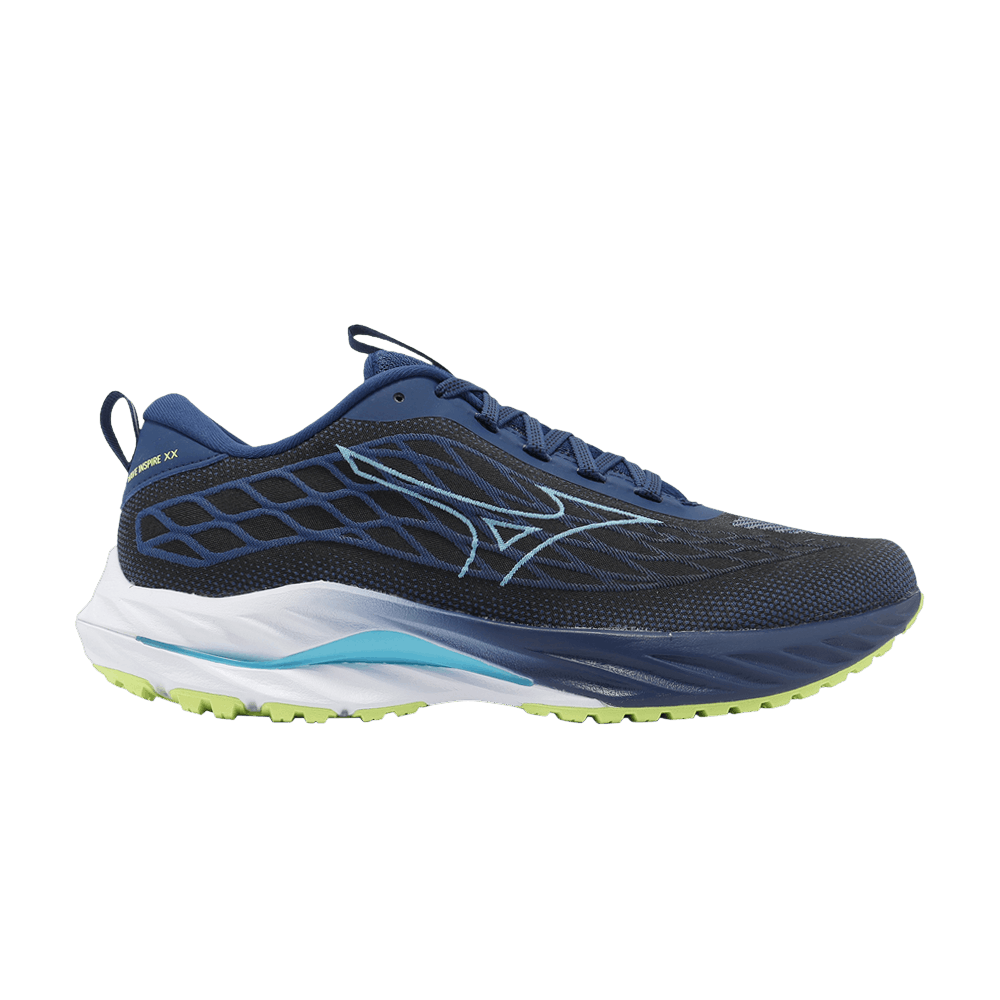 Mizuno Wave Inspire 20 SSW 'Navy Peony Sharp Green' J1GC241303