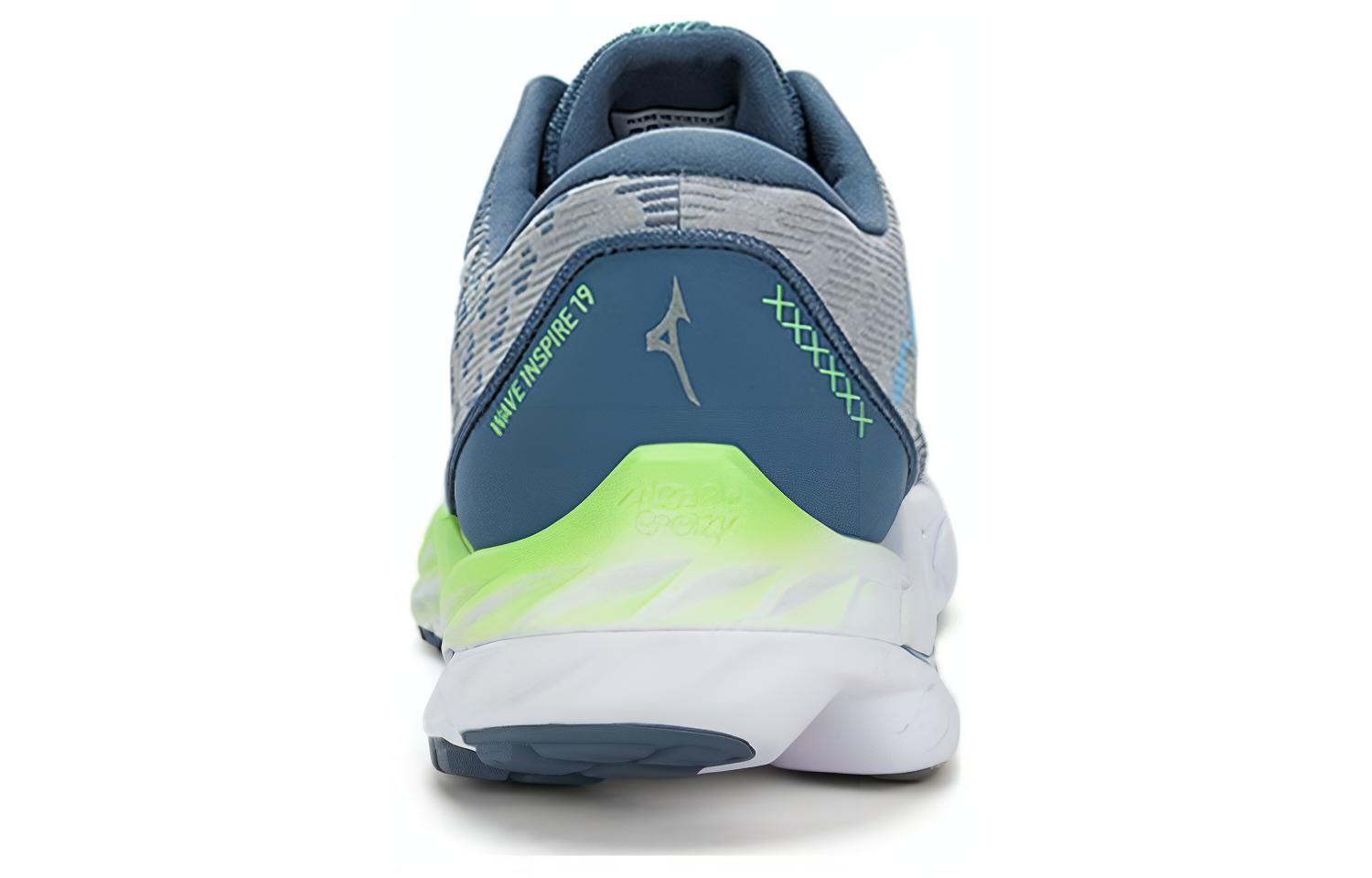 Lookbook Mizuno Wave Inspire 跑鞋 '蓝灰色' J1GC2313