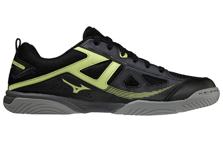Order Mizuno Wave Kaiserburg 7 Chaussures Ping Pong/ Tennis de Table Noir Jaune 81GA222001