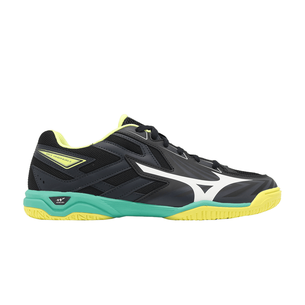 Mizuno Wave Kaiserburg 8 Wide 'Black White Lime' 81GA242003