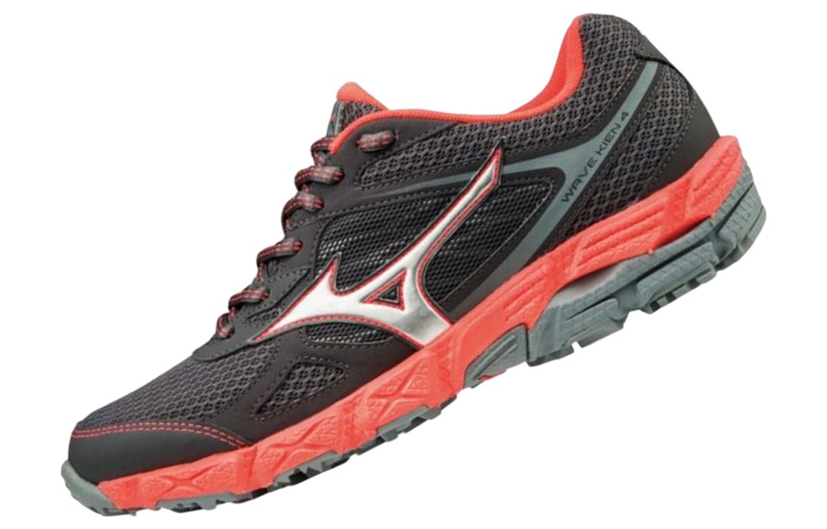 Lookbook Mizuno Wave Kien 4 Kasut Rendah Tahan Haus Hitam Merah J1GK177304