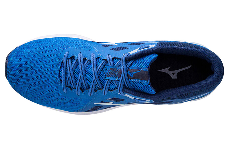 Lookbook 미즈노 웨이브 키즈나 2 블루/화이트 (Mizuno Weibeu Kizeuna 2 Beulru/Hwaiteu) J1GC201620