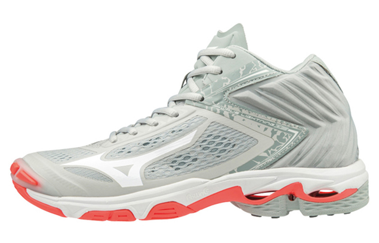 Buy Mizuno Wave Lightning Mid 'Gris Blanco' V1GC190560