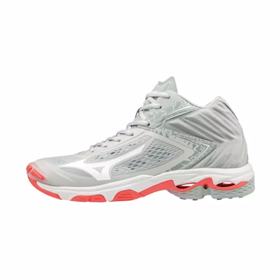 Mizuno Wave Lightning Mid 'Grey White'