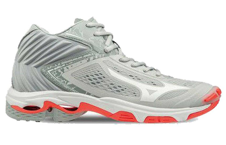 Mizuno Wave Lightning Mid 'Grey White' 圖 2