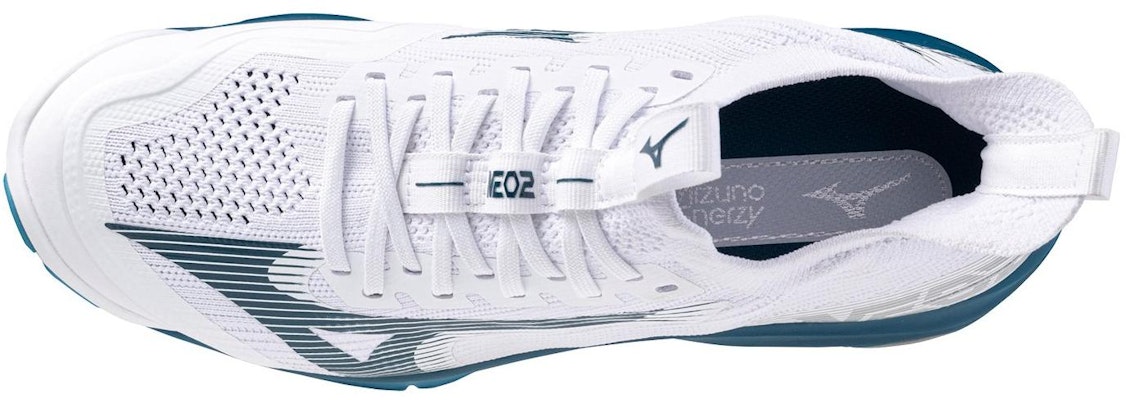 Mizuno Wave Lightning Neo 2 'White Sailor Blue' V1GA220221 Lookbook Mizuno Wave Lightning Neo 2 'White Sailor Blue' V1GA220221