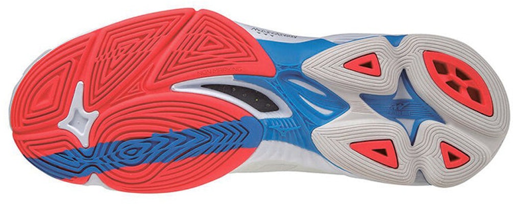 Mizuno Wave Lightning Neo 'Putih Biru Perancis' V1GA200225 Shop Mizuno Wave Lightning Neo 'Putih Biru Perancis' V1GA200225