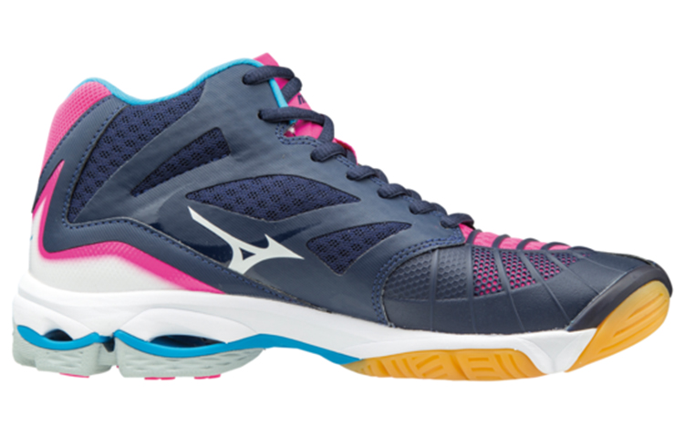 Mizuno Wave Lightning Z3 Mid 'Blue Pink' 圖 2