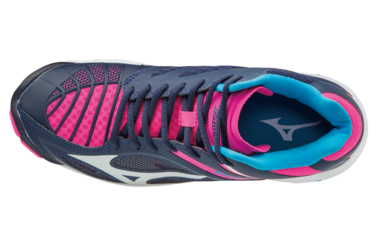 Lookbook Mizuno Wave Lightning Z3 Mid 'Azul Rosa' V1GC170505