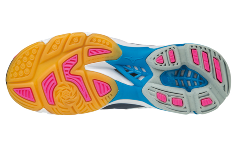Mizuno Wave Lightning Z3 Mid 'Blue Pink' 圖 4