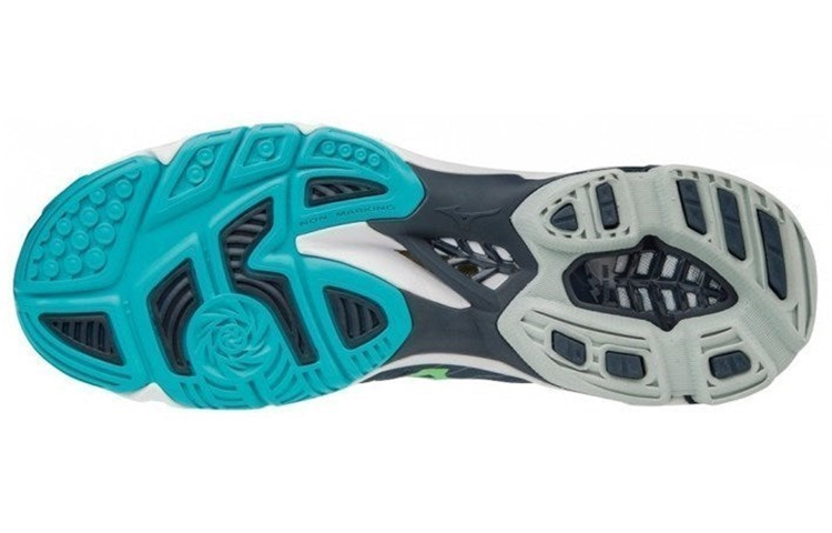 Shop Mizuno Wave Lightning Z4 Mid ''Blu Profondo'' V1GA180536