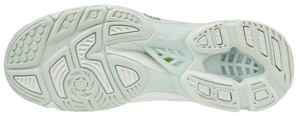 Mizuno Wave Lightning Z5 'Putih Hijau' Sepatu Olahraga. V1GC190099 Shop Mizuno Wave Lightning Z5 'Putih Hijau' Sepatu Olahraga. V1GC190099