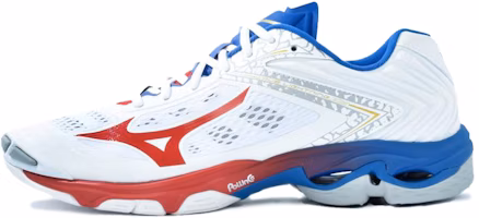 Mizuno Wave Lightning Z5 'White Red Blue' V1GA190061 Mizuno Wave Lightning Z5 'White Red Blue' V1GA190061