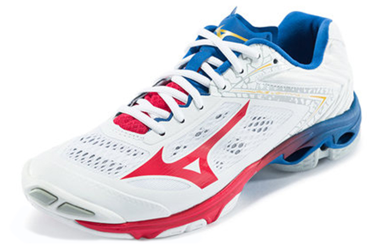 Lookbook Mizuno Wave Lightning Z5 'White Red Blue' V1GA190061
