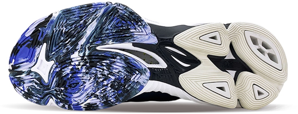 Mizuno Wave Lightning Z6 輕便耐磨防滑 低筒運動鞋 黑藍 Shop Mizuno Wave Lightning Z6 輕便耐磨防滑 低筒運動鞋 黑藍