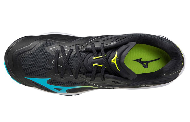 Lookbook Mizuno Wave Lightning Z6 ''Zwart Blauw Atoll'' V1GA200023