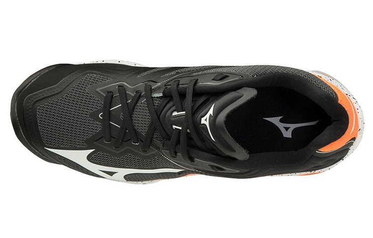 Order Mizuno Wave Lightning Z6 耐磨防滑排球鞋 黑橘
