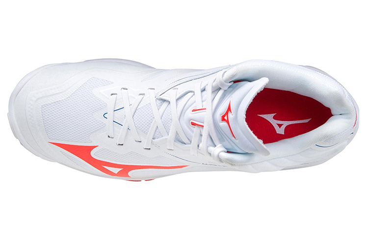 Lookbook Mizuno Wave Lightning Z6 'Putih Biru Merah' V1GA200525
