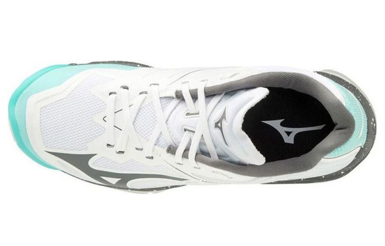 Lookbook Mizuno Wave Lightning Z6 'Putih Hijau' Sepatu Olahraga. V1GC200085