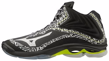 Mizuno Wave Lightning Z6 Mid 'Black' V1GA200698 Mizuno Wave Lightning Z6 Mid 'Black' V1GA200698