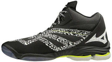 Mizuno Wave Lightning Z6 Mid 'Black' V1GA200698 Mizuno Wave Lightning Z6 Mid 'Black' V1GA200698