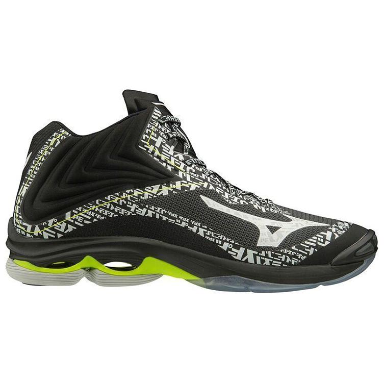 Order 미즈노 웨이브 라이트닝 Z6 미드 블랙 (Mizuno Wave Lightning Z6 Mid Black) V1GA200698