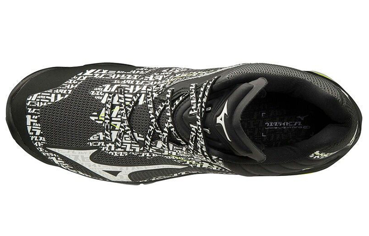 Lookbook 미즈노 웨이브 라이트닝 Z6 미드 블랙 (Mizuno Wave Lightning Z6 Mid Black) V1GA200698