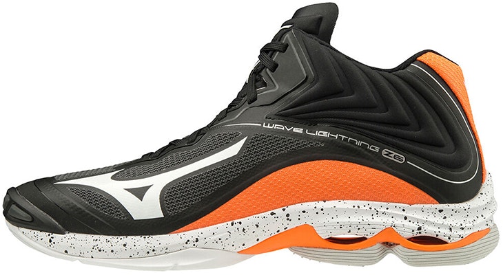 Mizuno Wave Lightning Z6 Mid 'Black Orange' V1GA200553 Buy Mizuno Wave Lightning Z6 Mid 'Black Orange' V1GA200553