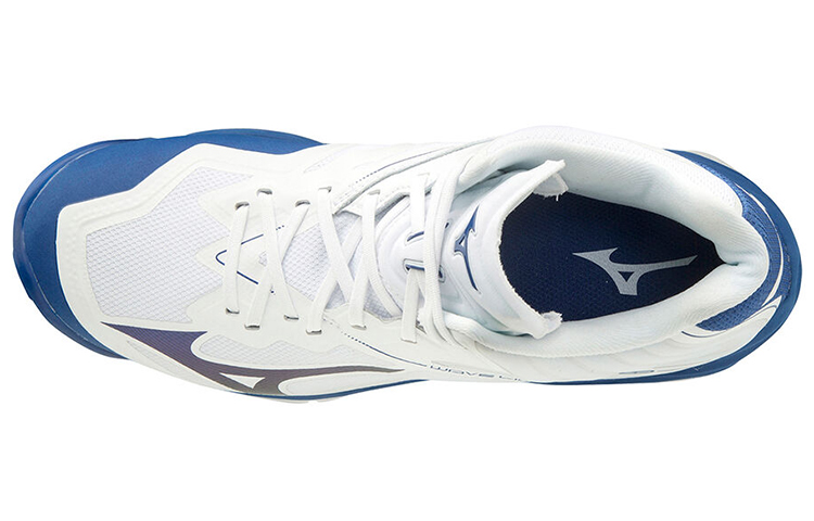 Lookbook Mizuno Wave Lightning Z6 Mid 'Putih Biru' V1GA200521