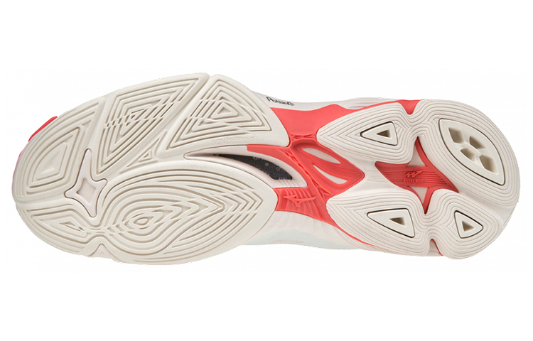 Shop Mizuno Wave Lightning Z6 Mid 'Putih Jingga' V1GC200555