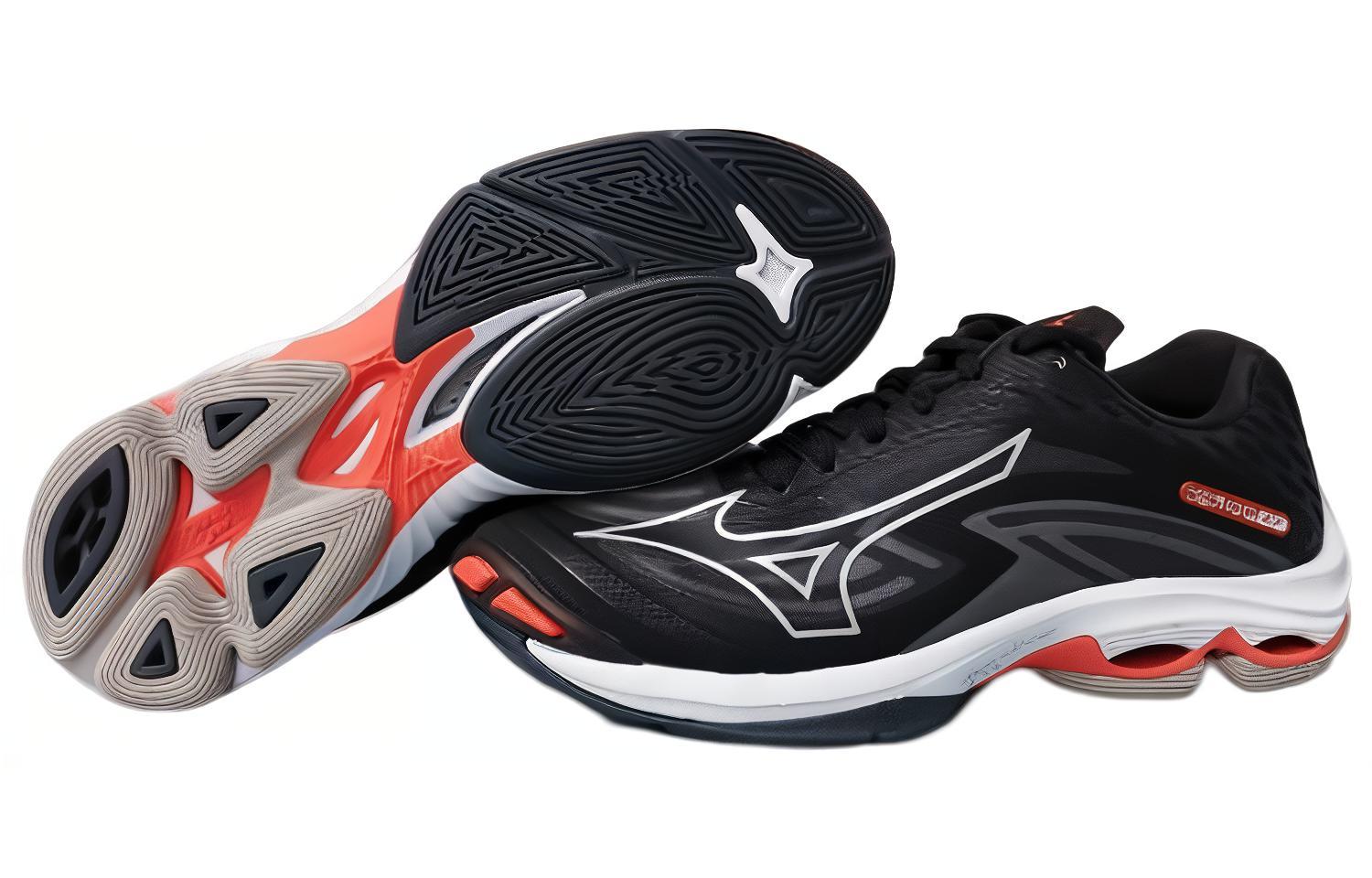 Lookbook 미즈노 웨이브 라이트닝 Z7 블랙/화이트/오렌지 V1GA220005