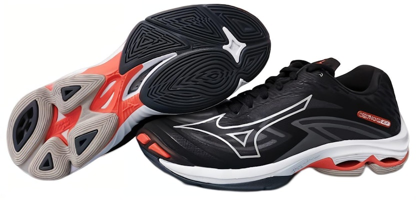 Mizuno Wave Lightning Z7 'Hitam Putih Oranye' Sepatu Olahraga V1GA220005 Lookbook Mizuno Wave Lightning Z7 'Hitam Putih Oranye' Sepatu Olahraga V1GA220005