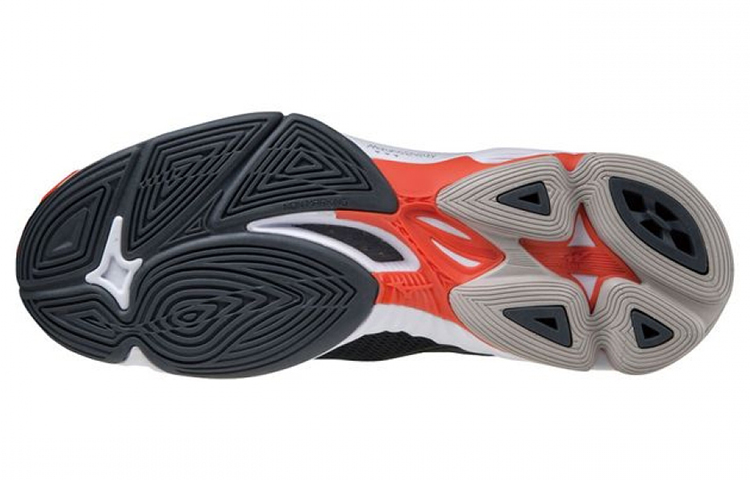 Shop 미즈노 웨이브 라이트닝 Z7 블랙/화이트/오렌지 V1GA220005