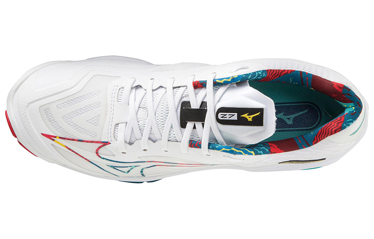 Shop Mizuno Wave Lightning Z7 排球鞋 男女皆宜 白紅綠
