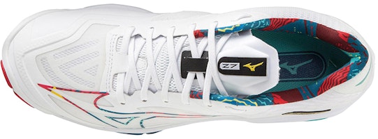 Mizuno Wave Lightning Z7 'Putih Hijau Merah' V1GA220048 Lookbook Mizuno Wave Lightning Z7 'Putih Hijau Merah' V1GA220048