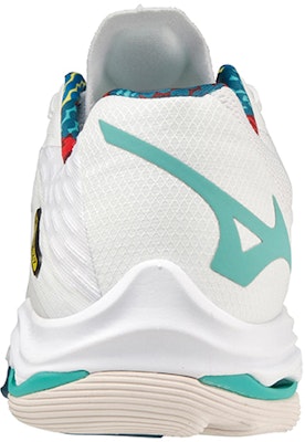 Mizuno Wave Lightning Z7 排球鞋 男女皆宜 白紅綠 Shop Mizuno Wave Lightning Z7 排球鞋 男女皆宜 白紅綠